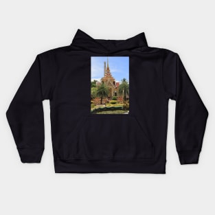 Temple in Wat Chalong, Phuket, Thailand Kids Hoodie